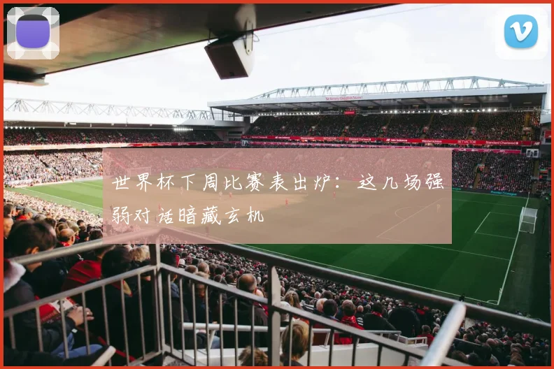 世界杯下周比赛表出炉：这几场强弱对话暗藏玄机
